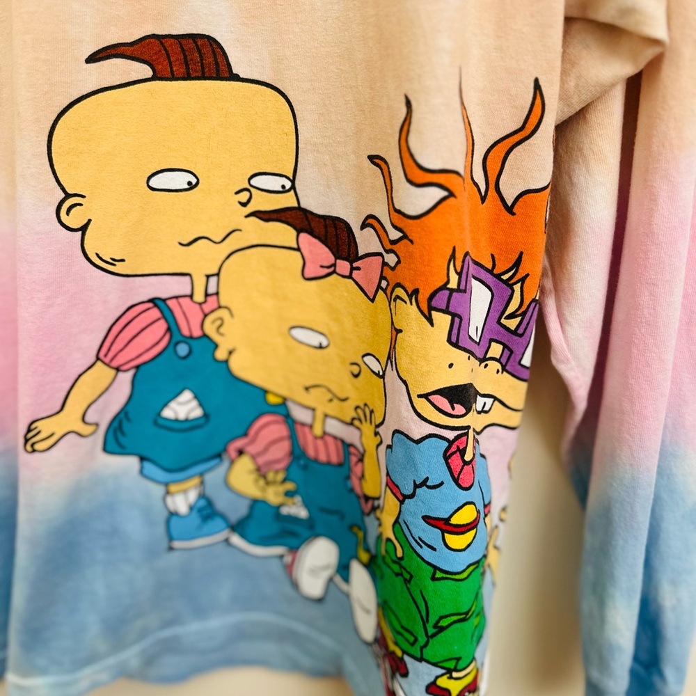 Nickelodeon Pink and Tan Rugrats Long Sleeve Tee - Picture 2 of 6